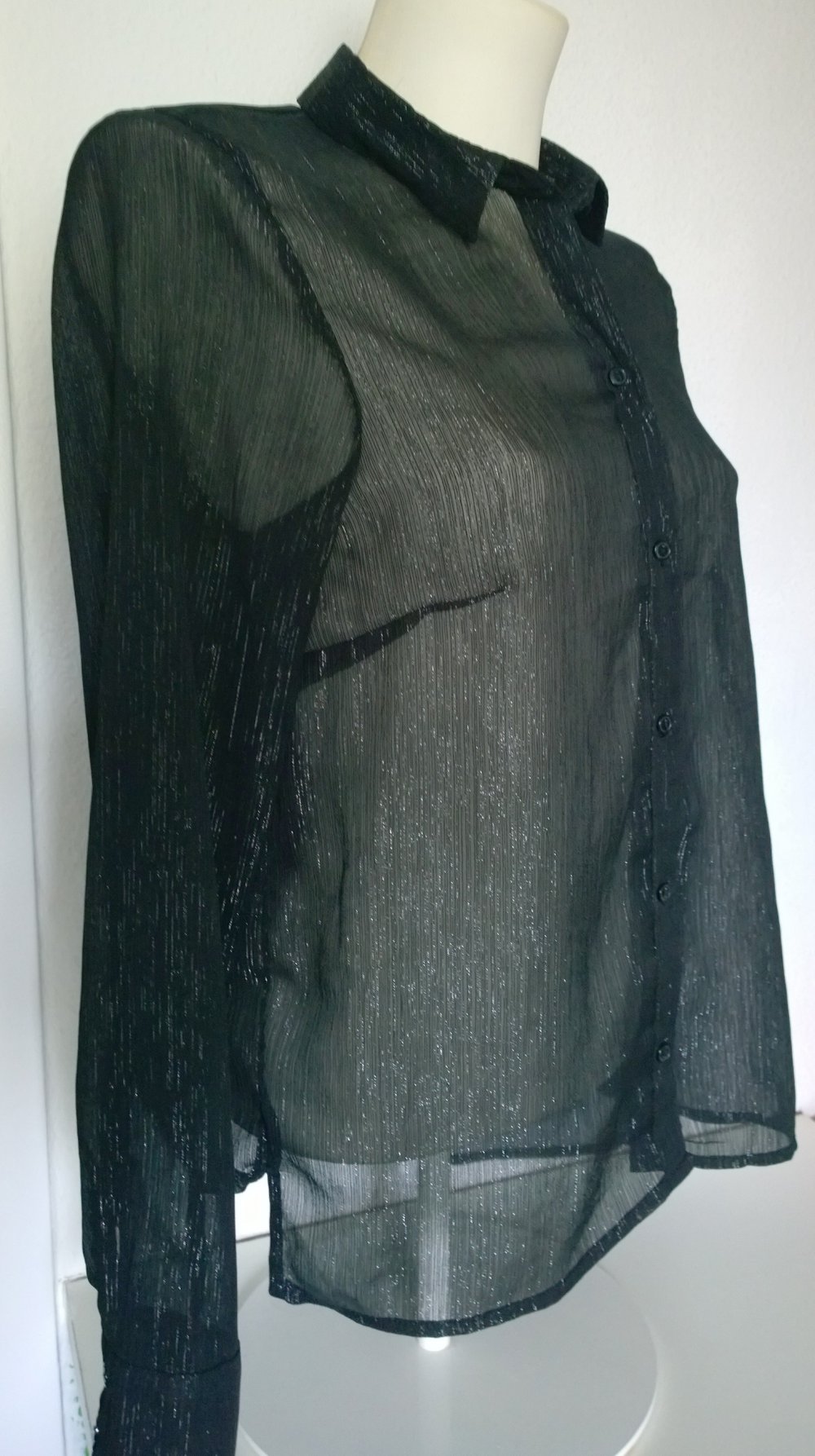 Bluse, H&M, Gr.40, schwarz, glitzer