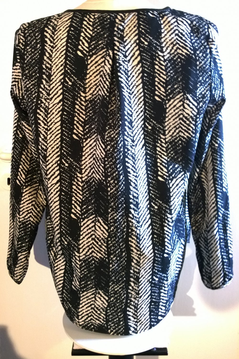 Only, Bluse, schwarz/weiß, Gr.38