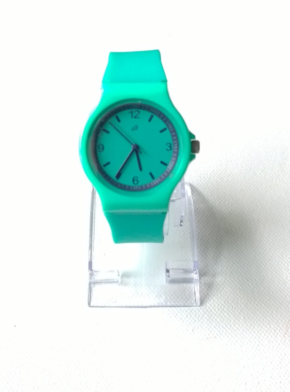  Armbanduhr türkisgrün/blau, Silikonarmband,Wasserdicht bis 5 Bar