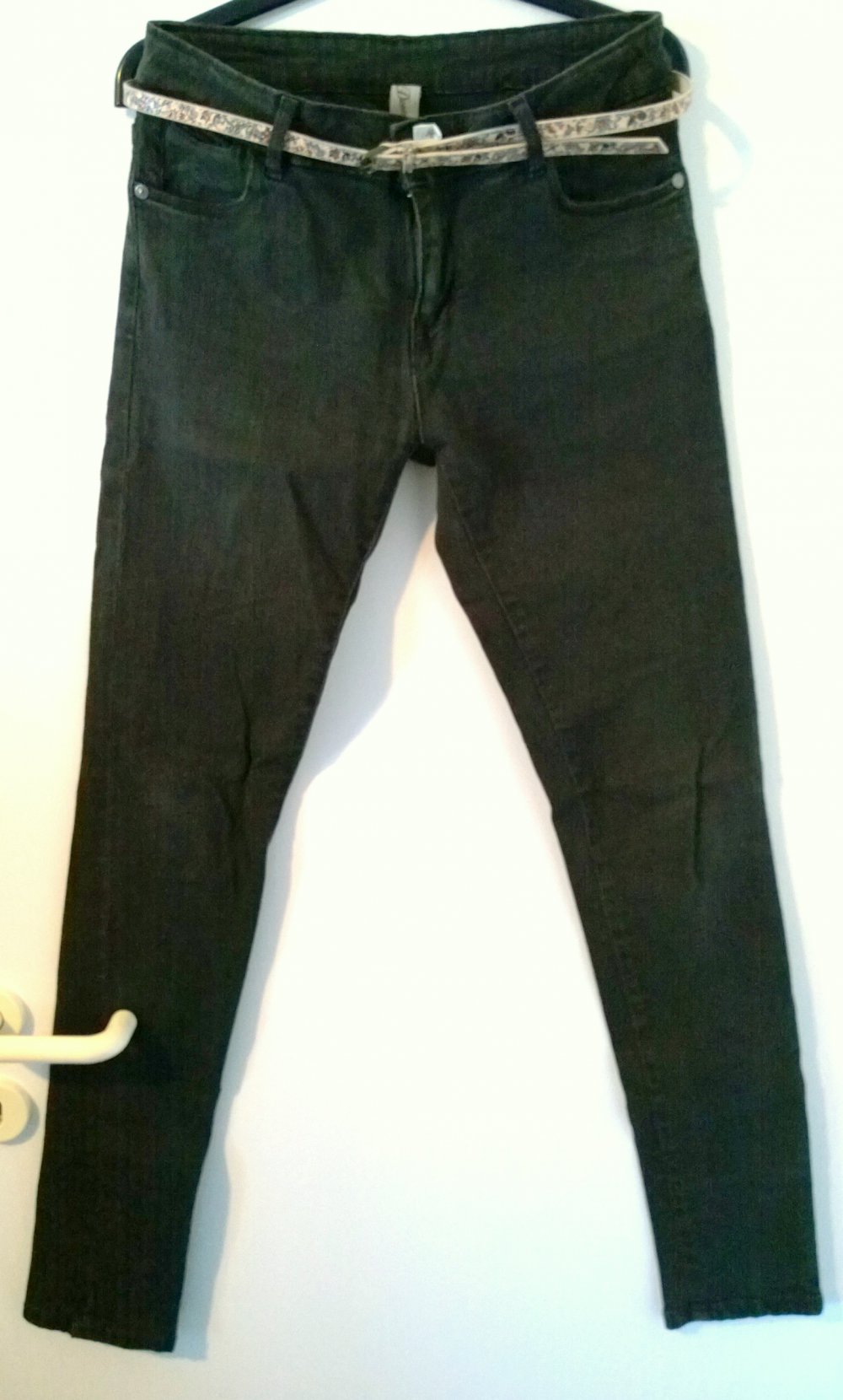 Stretchjeans dunkelgrau/khaki Gr.40