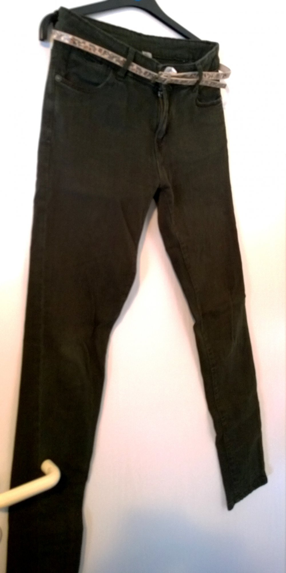Stretchjeans dunkelgrau/khaki Gr.40