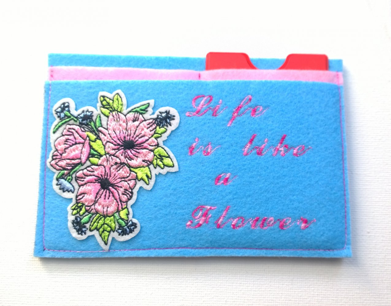 Kartenetui, Kartenhalter, Mini Geldbörse, Filz