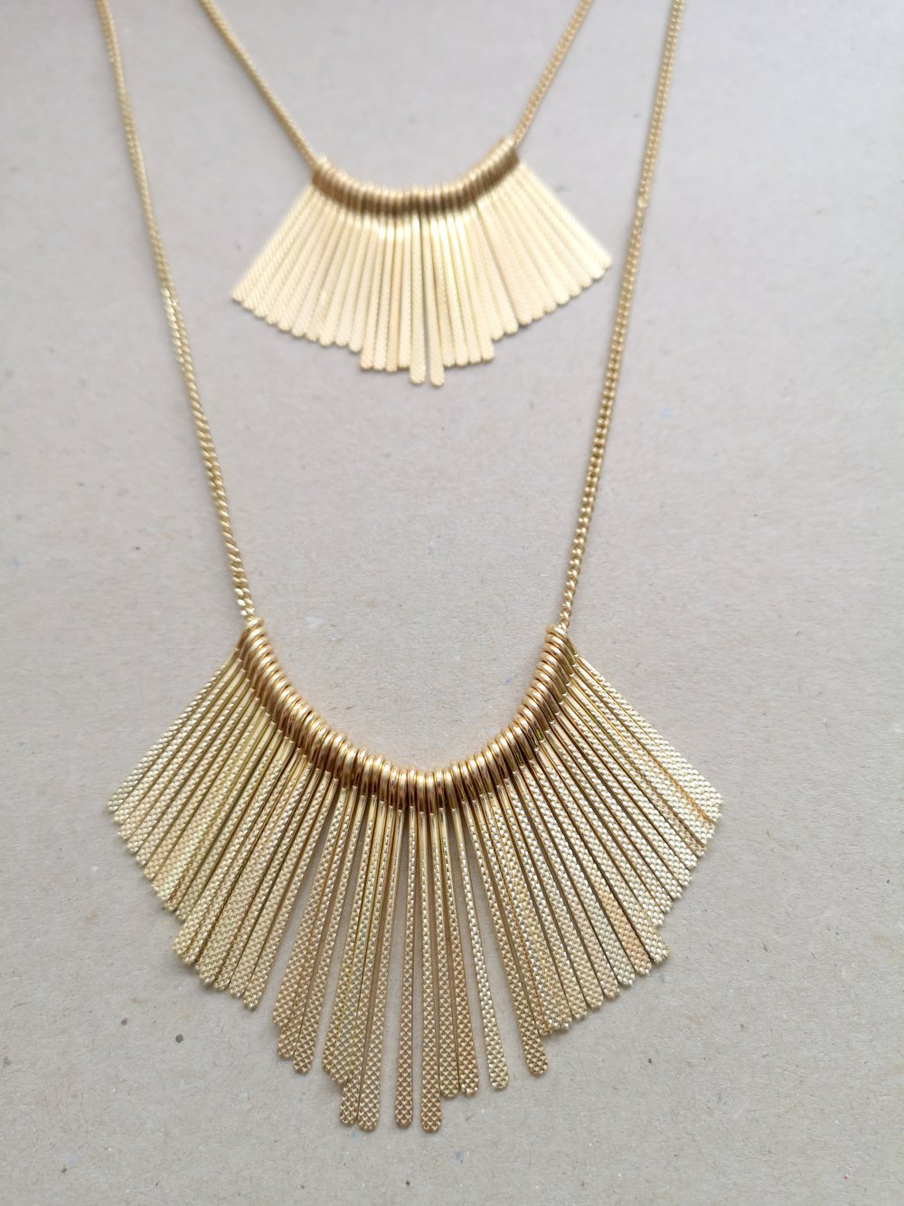 Lagenkette, lang, gold