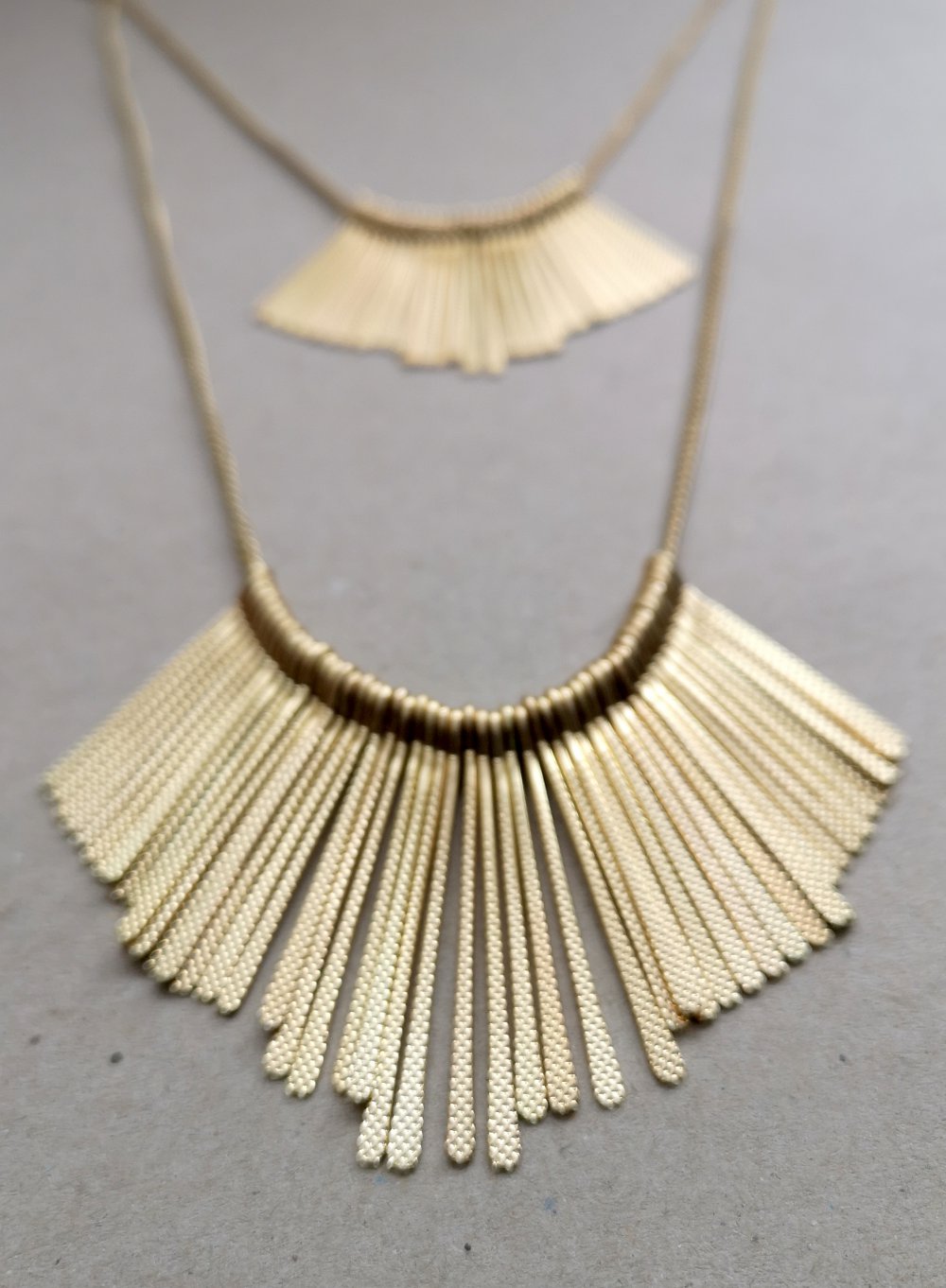 Lagenkette, lang, gold