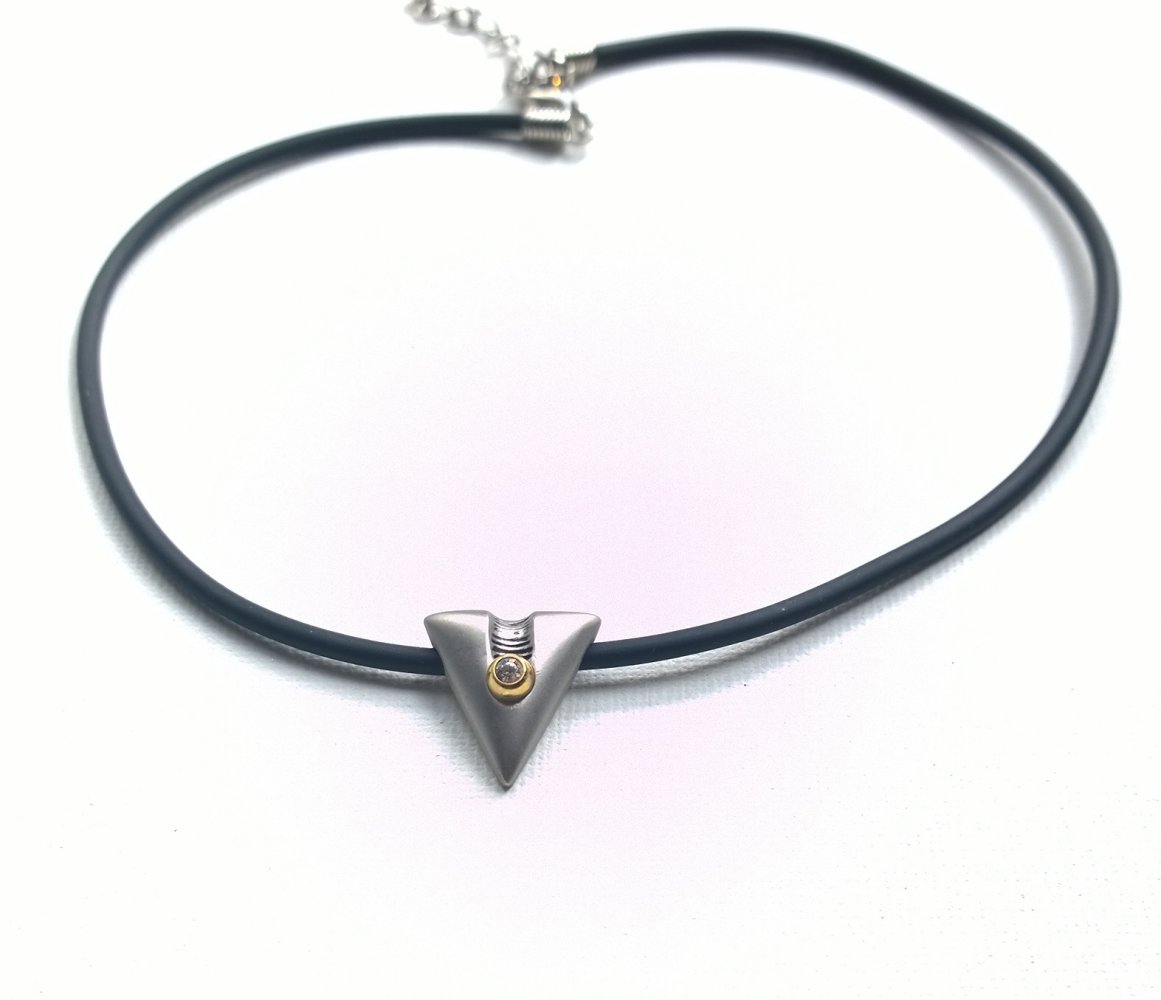  Kautschuk Kette mit Anhänger Modeschmuck