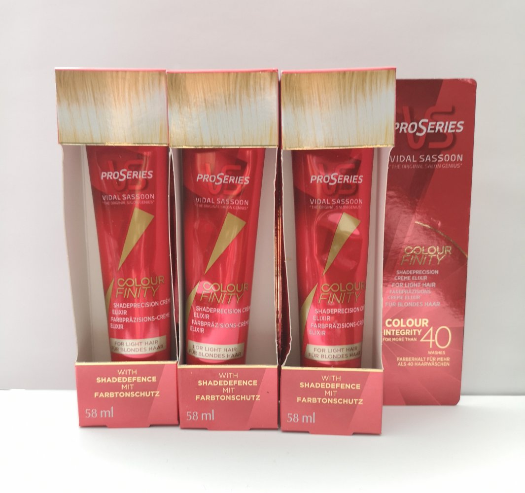 Farbschutzcreme Colour finity für blondes Haar vidal sassoon 3x *NEU*