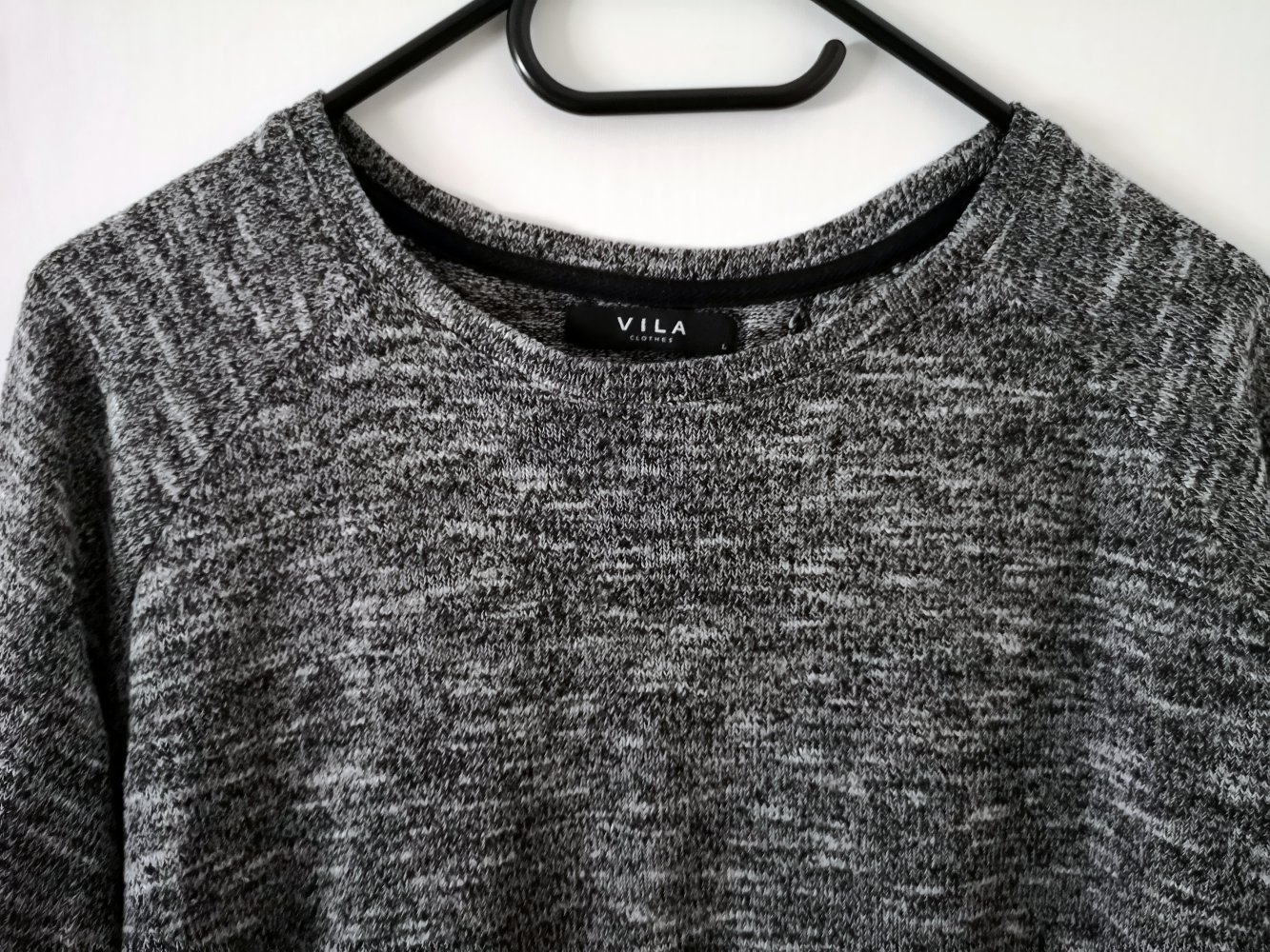 Vila Pullover schwarz meliert Gr.M