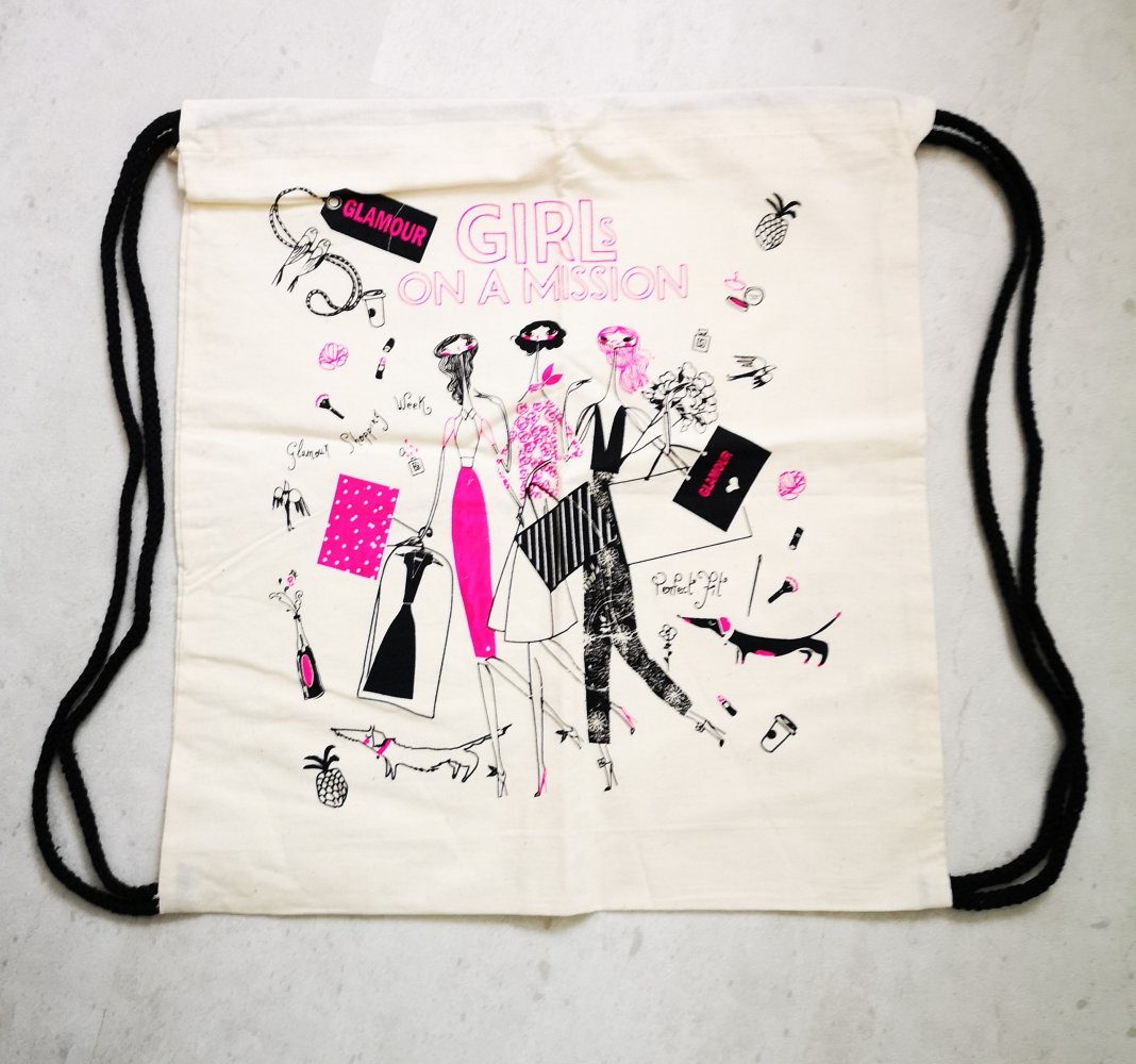 Turnbeutel, Rucksack, Jute, Glamour