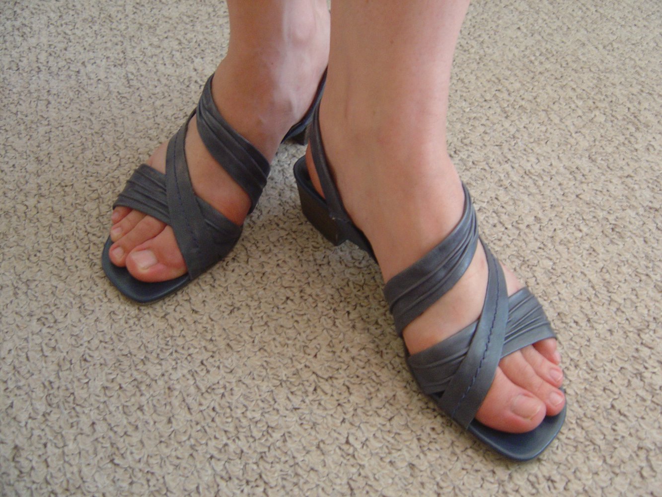 Sandale/Sandalette in blau