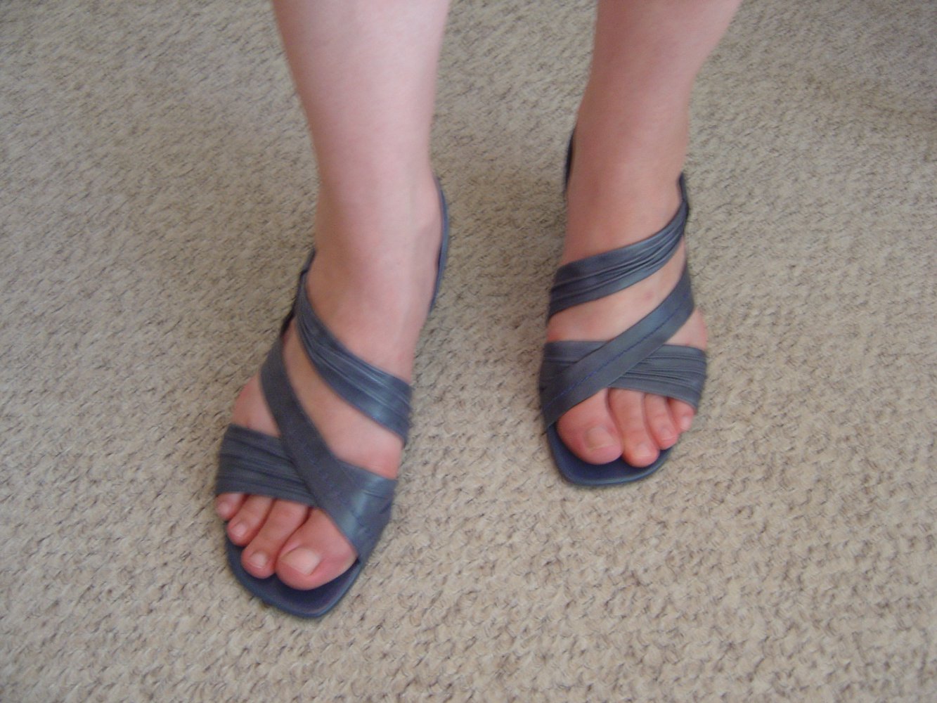 Sandale/Sandalette in blau