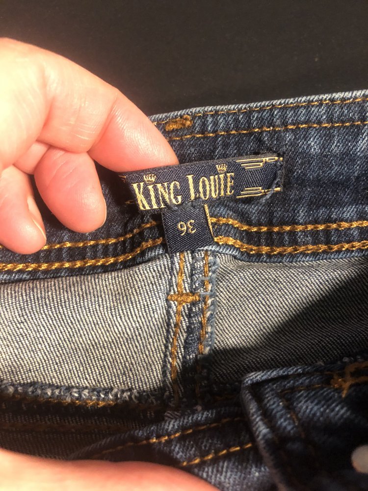 Matrosen-Denim-Hose in Tintenblau