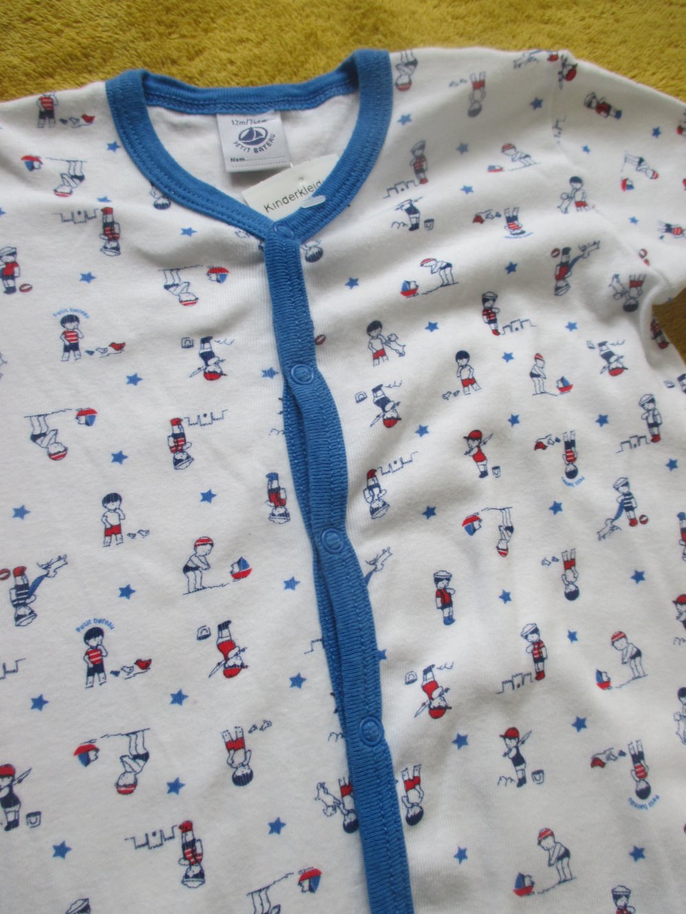 NEU mit ETIKETT * Niedlich * Baby * BOY oder auch GIRL * Unisex * Sailor Marine * Maritim * Boote * Einteiler * Schlafanzug 