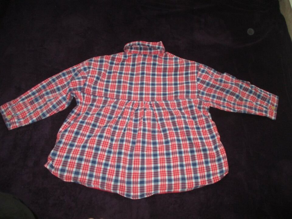 NEU * Niedlich * ausgefallen * Girls * Mädchen * Baby Doll * A-Linie * Karo * Winter- Bluse 