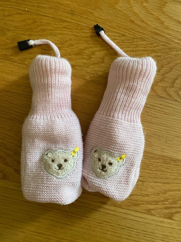 NEU * Baby * Mädchen * Schurwolle * Feinstrick * Fäustlinge * Handschuhe 