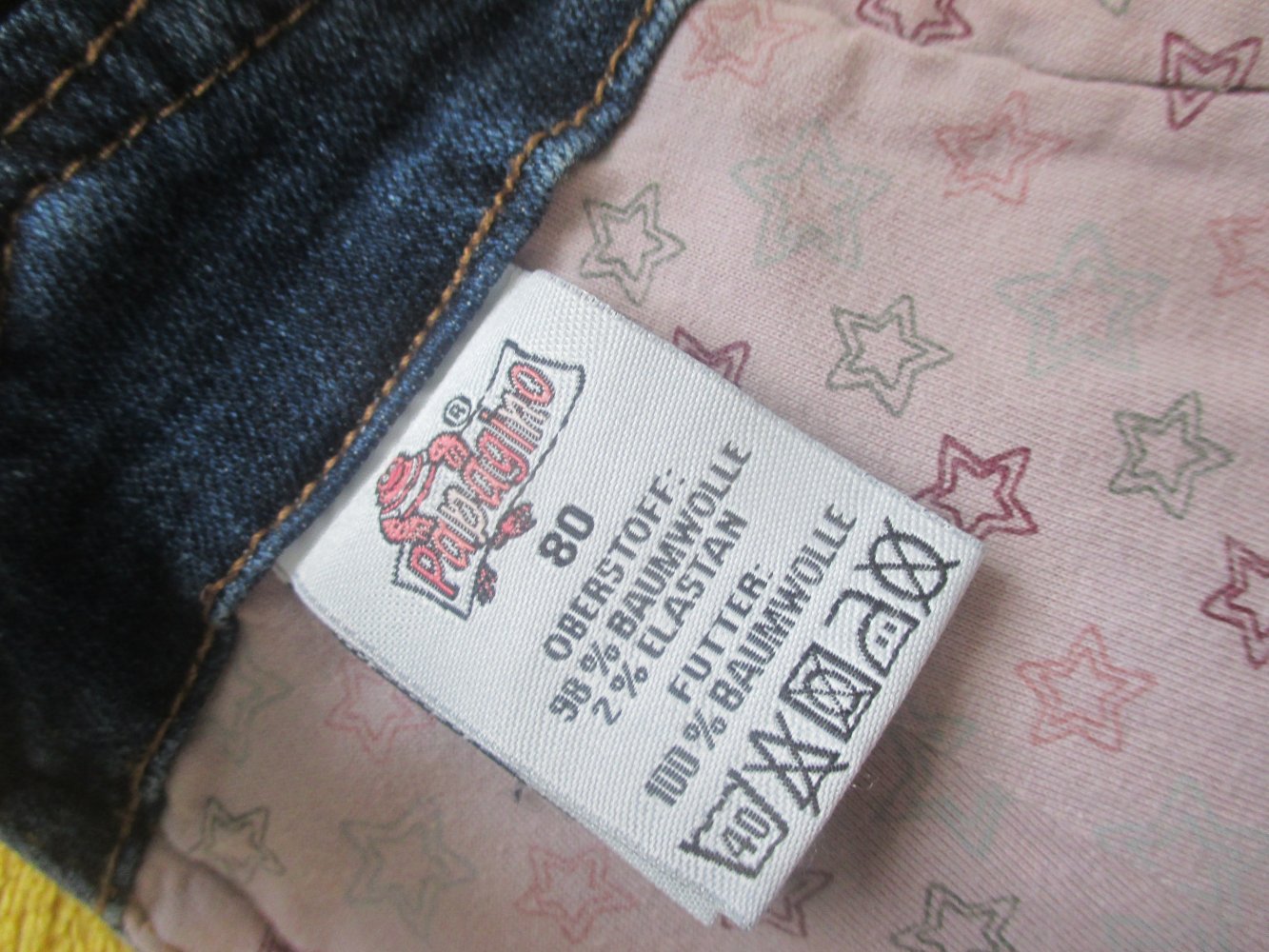 NEU * Niedlich * Baby * BOY oder auch GIRL * Unisex * Winter * Stern- Stickerei * Jeans * Lazhose * Latz Hose 