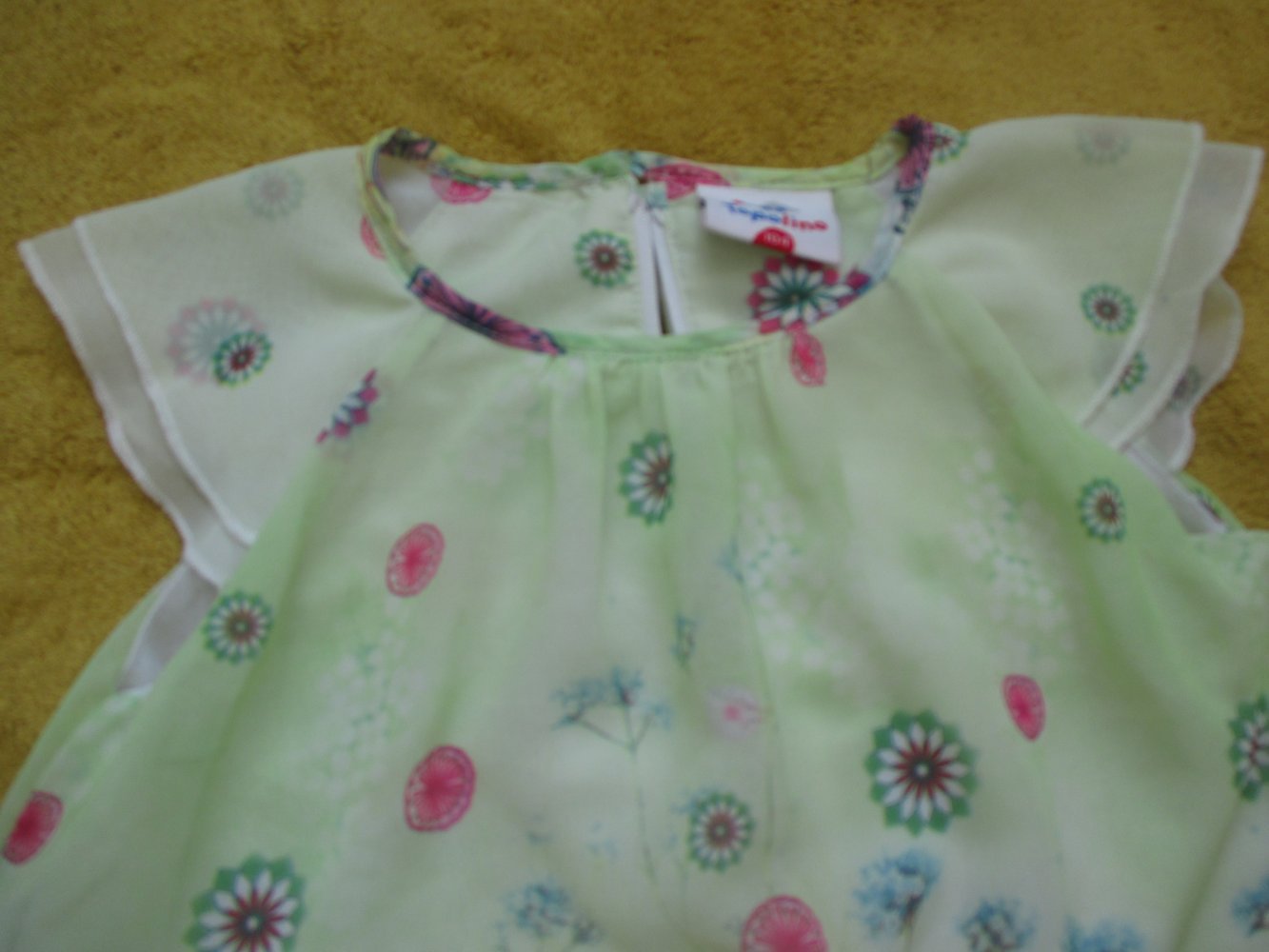 NEU * Niedlich * Girls * Mädchen * Blumen * Blüte * Flower- Power * Seiden Chiffon * Sommer * A-Linie * Kleid 