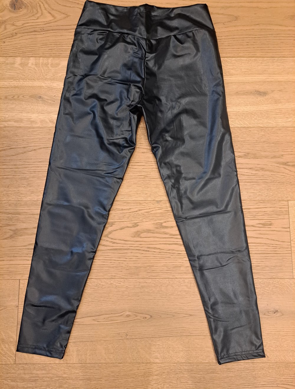 Shein Leder Leggings Hose High Waist