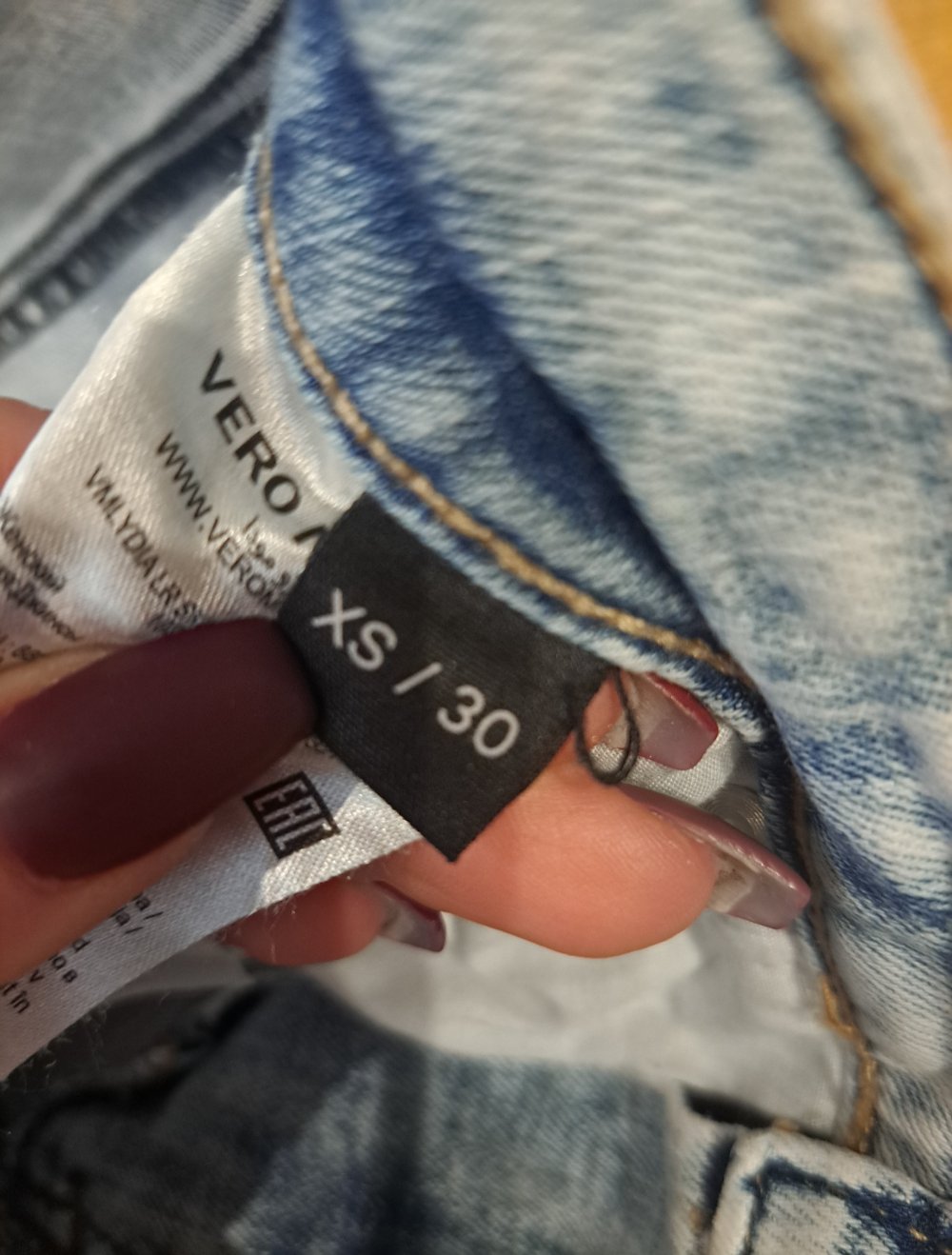 Vero Moda stretch Jeans helle Waschung Mid Waist