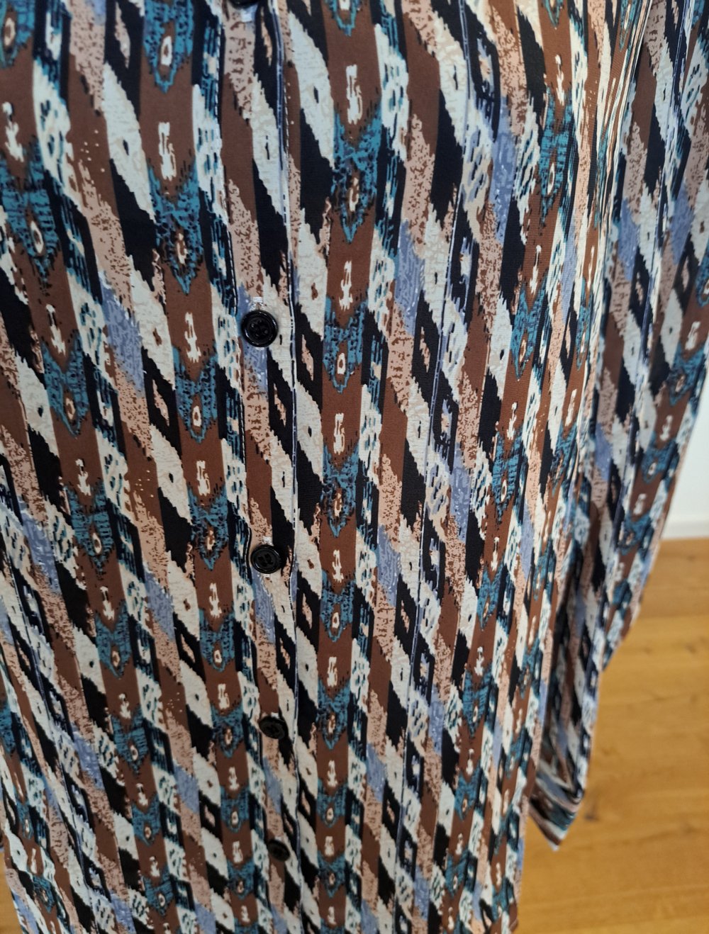 Shein gemustertes Hemd Bluse