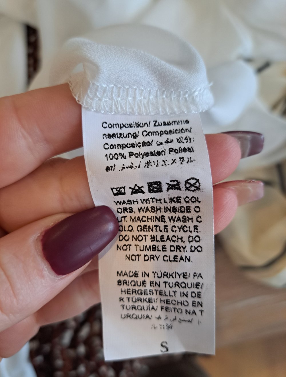 Shein Chiffon Bluse Rüschen