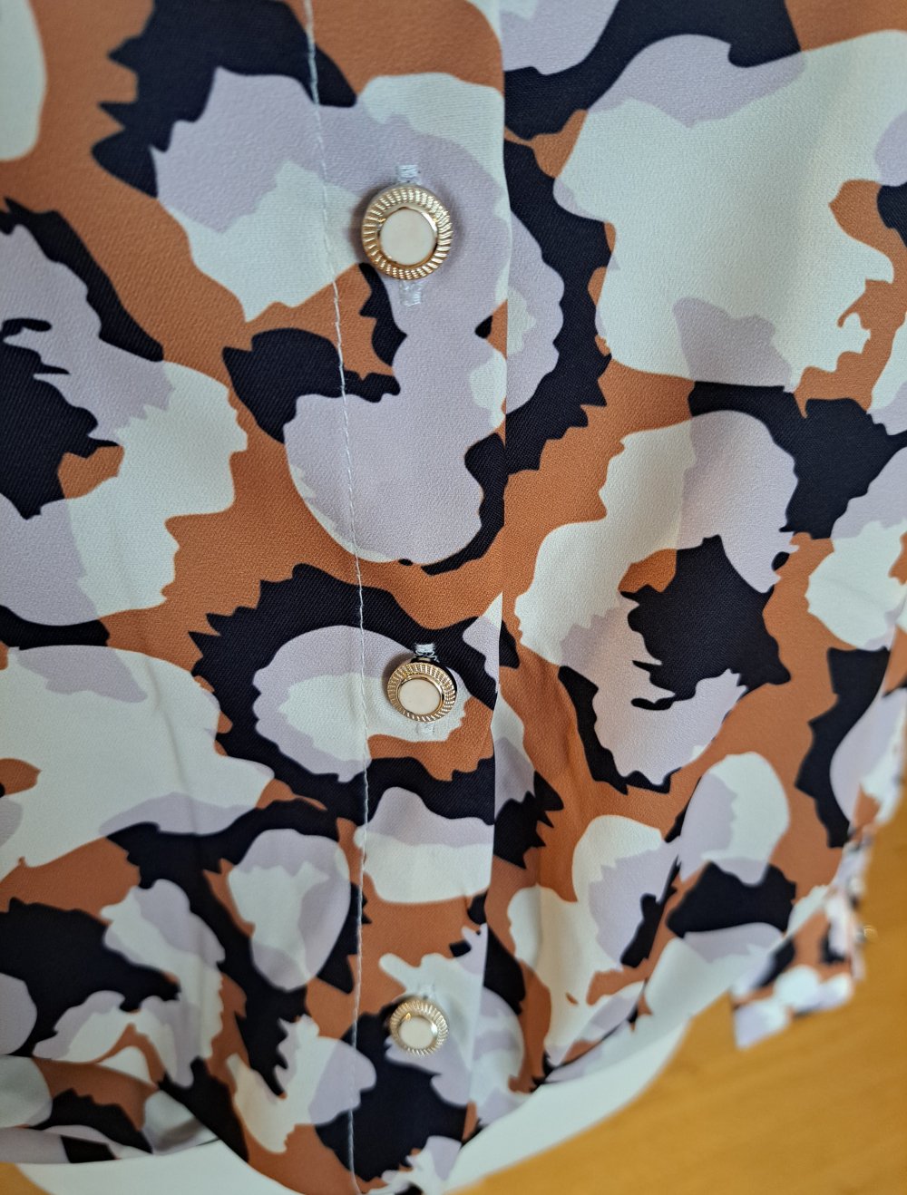 Shein gemusterte Bluse Hemd