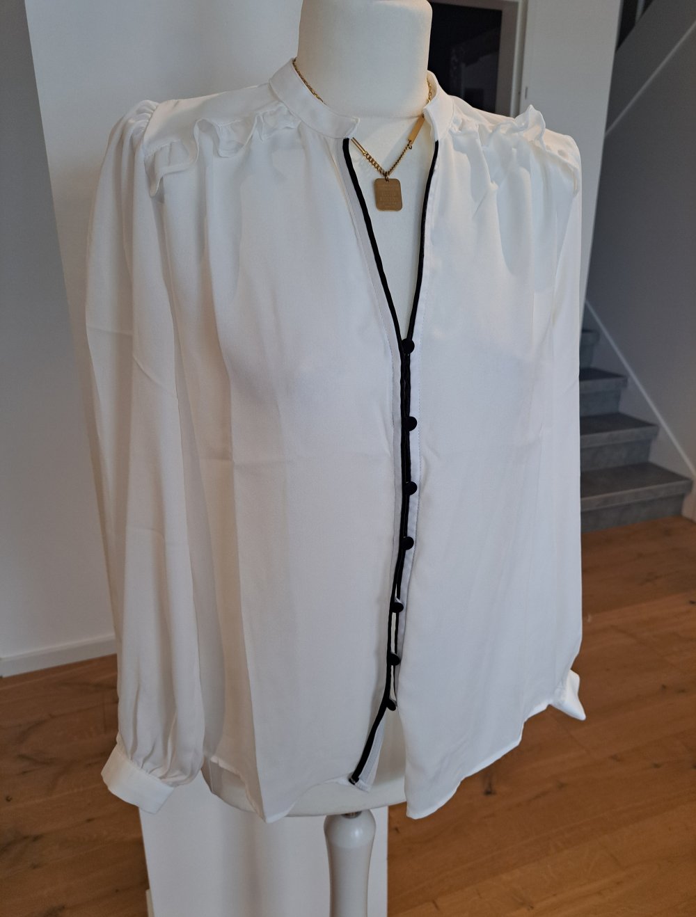 Shein Chiffon Bluse Rüschen