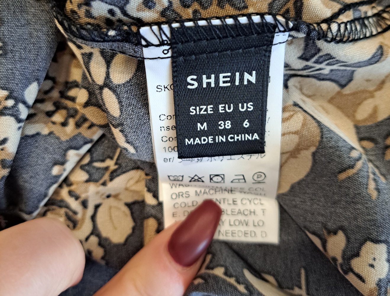 Shein Bluse floral