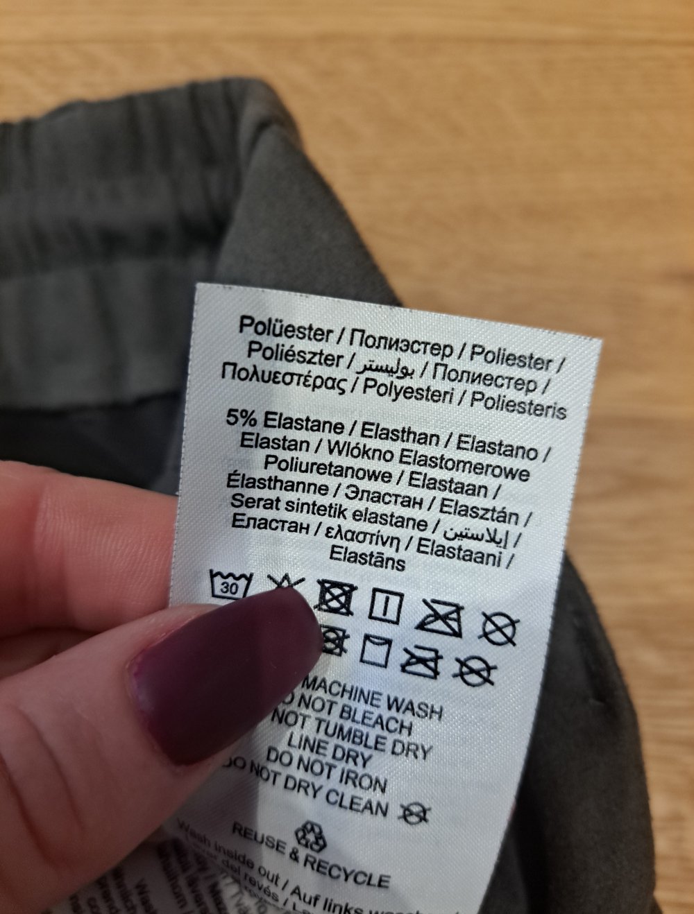 Only Stoffhose Wildleder Optik