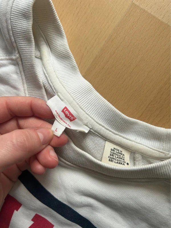 Levi's Crop Pullover Hoodie Retro Print 