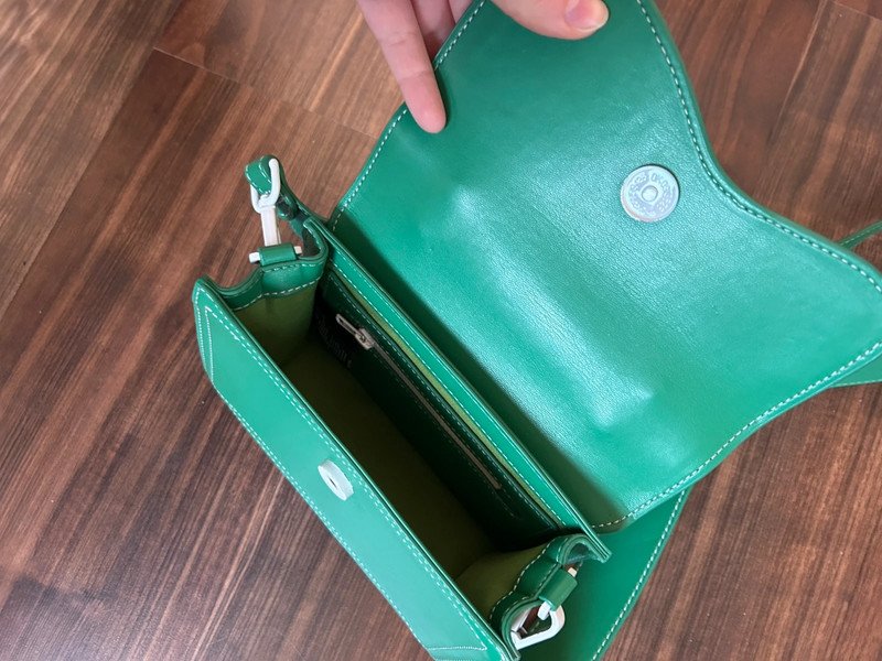 Grüne Umhängetasche Crane Soft structure Hvisk 