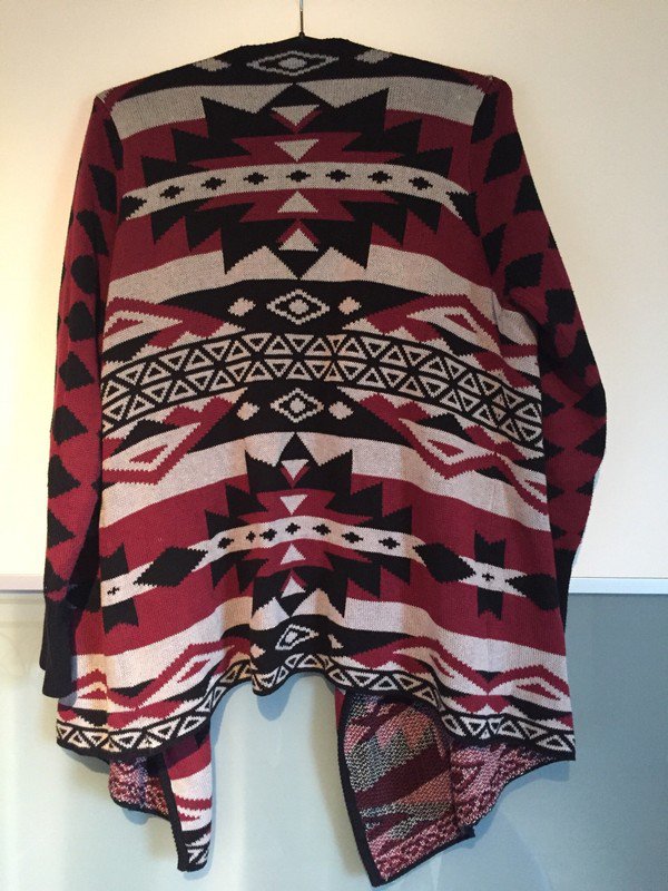 Esmara Cardigan gemustert Muster Wasserfallkragen