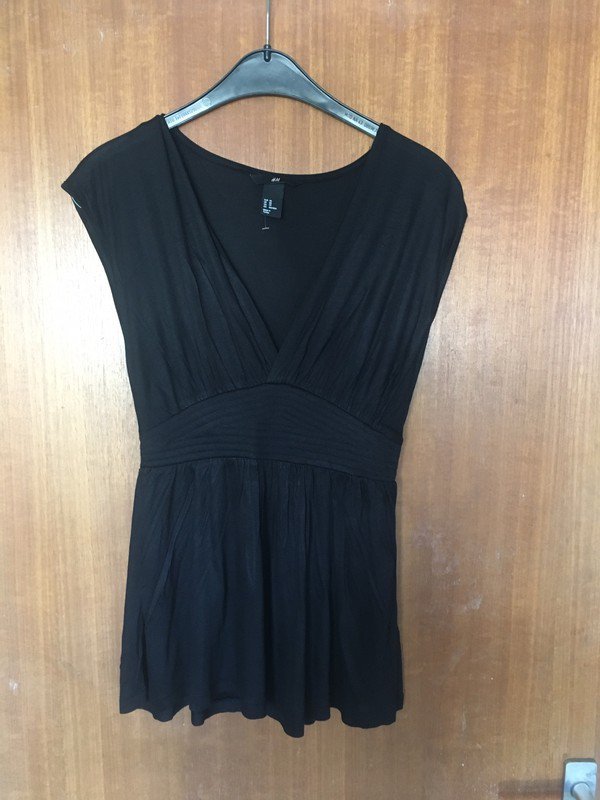 schwarze Bluse/Top  aus Viskose *Mengenrabatt*