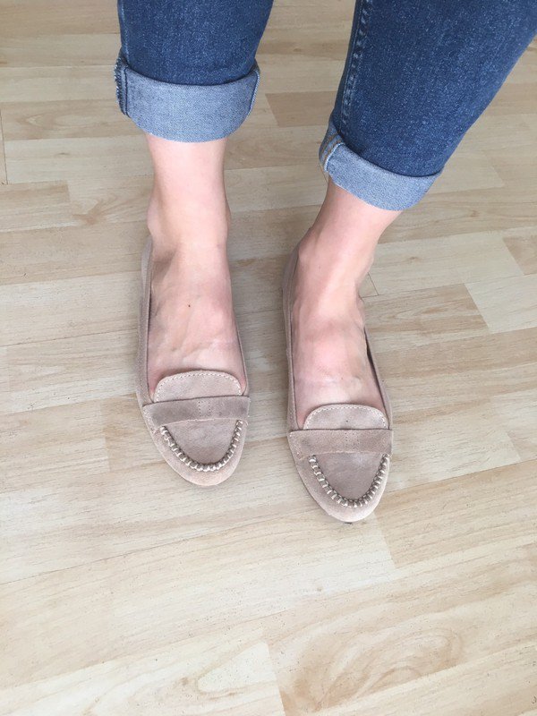 Beige Echtlederschuhe *Mengenrabatt*