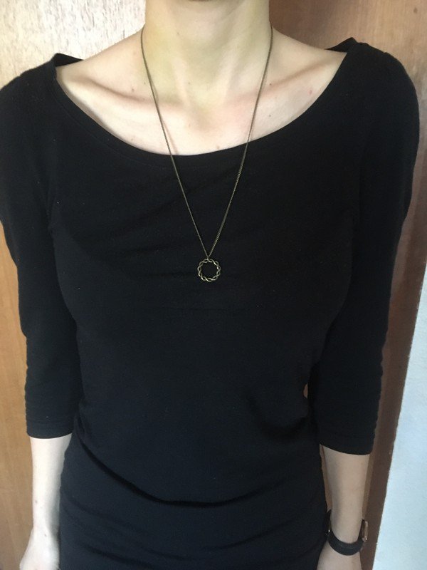 Bronzefarbene Kette mit Ring *Mengenrabatt*