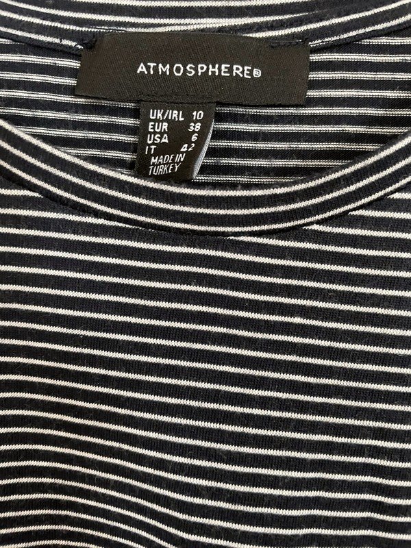 Gestreiftes Longshirt/Kleid aus Viskose *Mengenrabatt*