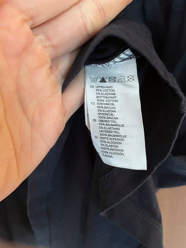 Schwarz-weiß gestreiftes Baumwollkleid *Mengenrabatt*