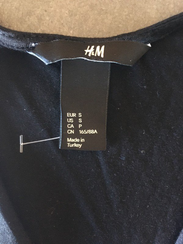 schwarze Bluse/Top  aus Viskose *Mengenrabatt*