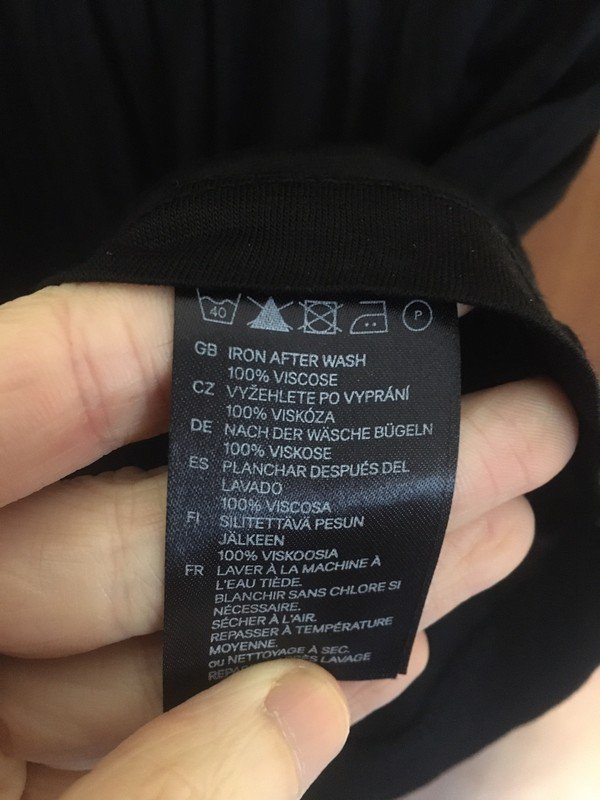 schwarze Bluse/Top  aus Viskose *Mengenrabatt*