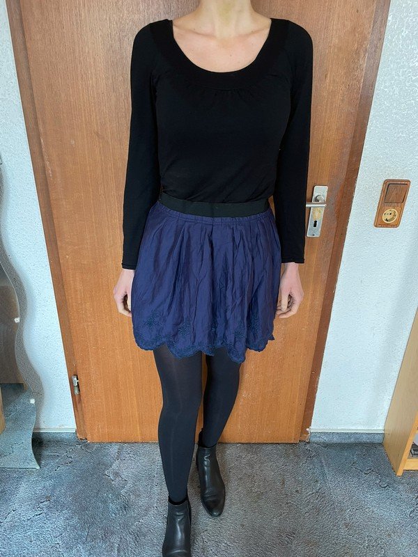 blauer Rock aus Baumwolle von Zara in Gr.S *Mengenrabatt*