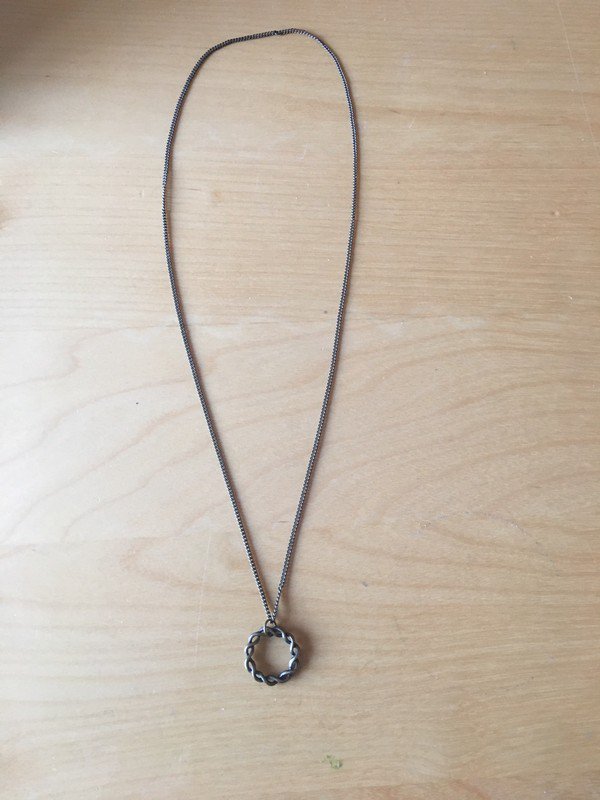 Bronzefarbene Kette mit Ring *Mengenrabatt*