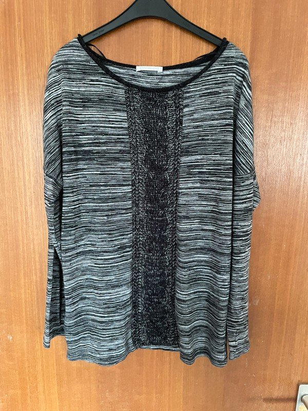 grau gemusterter Pullover in Gr. 36/38 von Promod *Mengenrabatt*