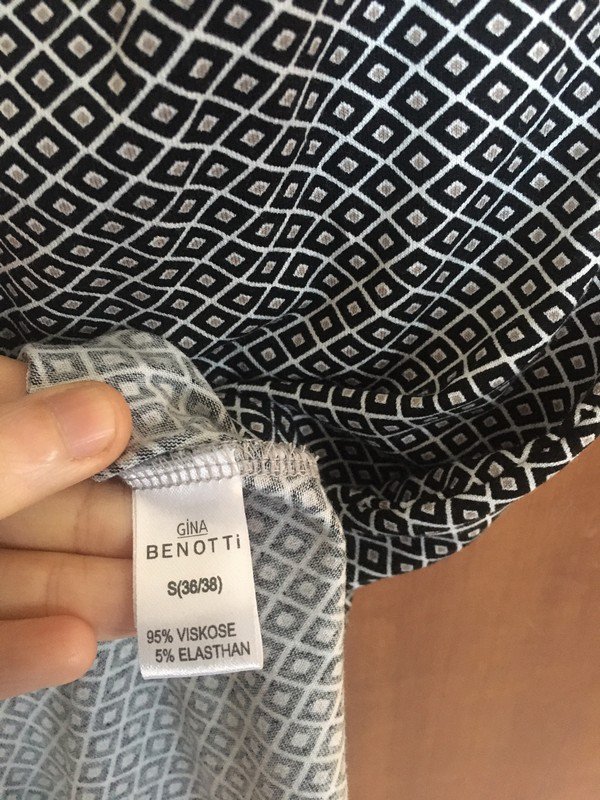 schwarz-weiß gemustertes Kleid in Gr. S *Mengenrabatt*