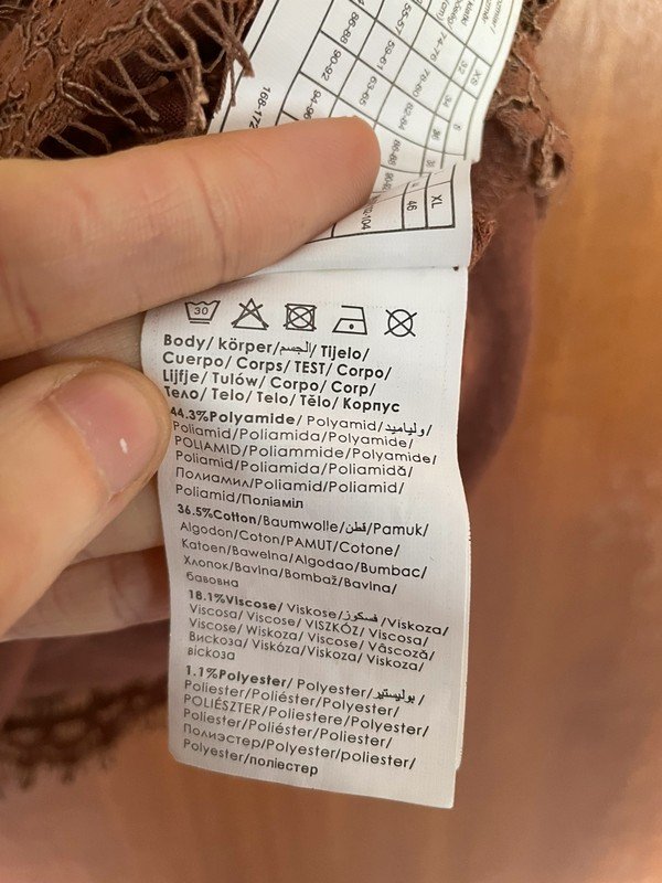 Orange-braune Spitzenbluse *Mengenrabatt*