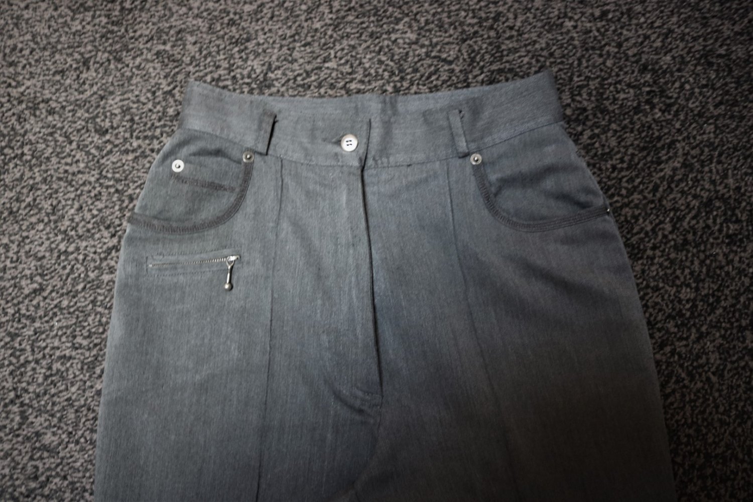 #Hose, Gr. 36 - Kurzgröße, #grau, #Together - Top-Zustand