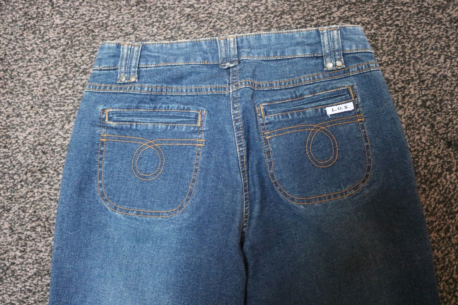 #Jeans, Gr. 38, #dunkelblau, #L.O.X., #hochwertig, #High Waist - wie neu