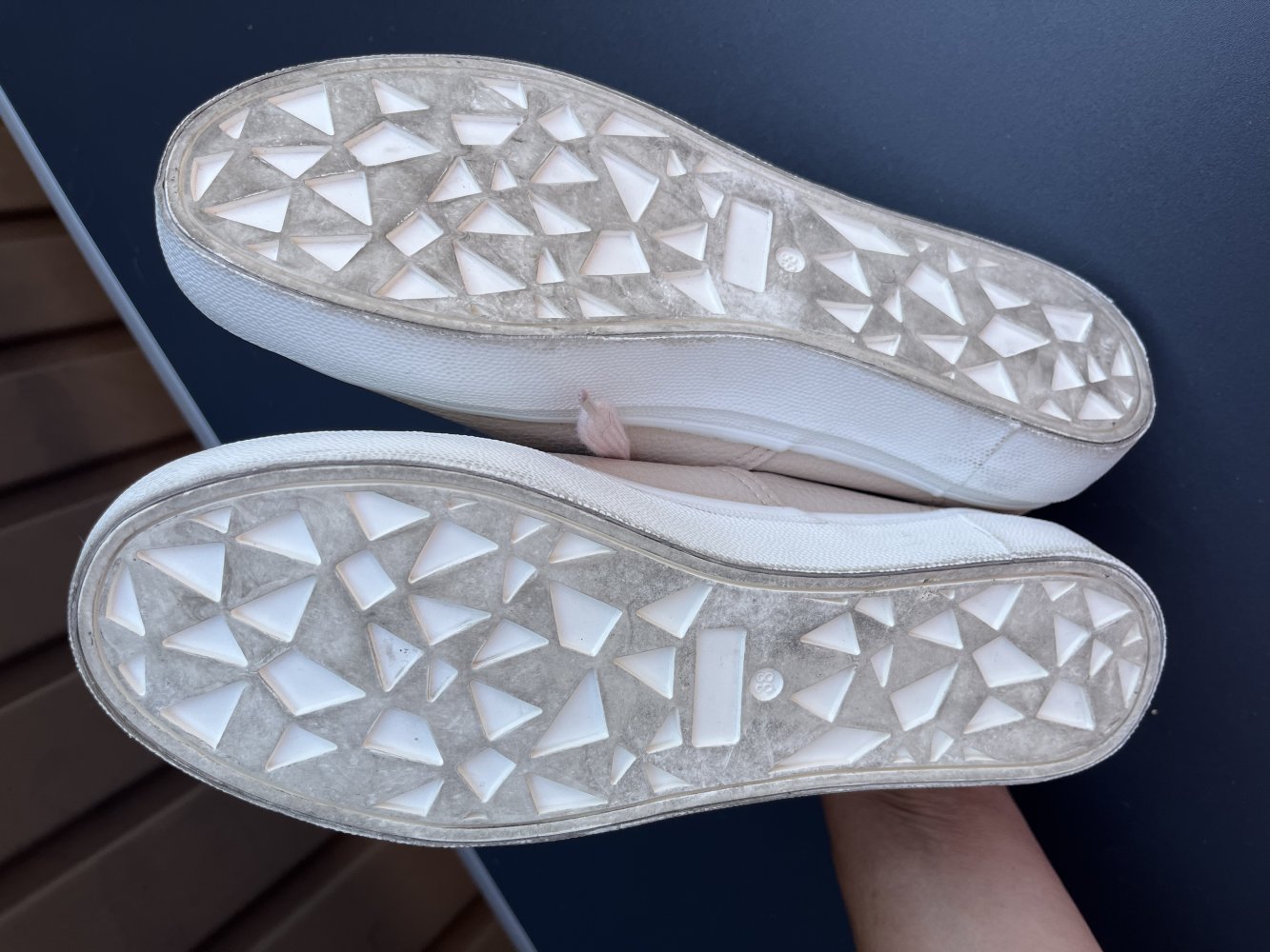 Even & Odd Kunstleder Sneaker Gr.38 Pastell Rose