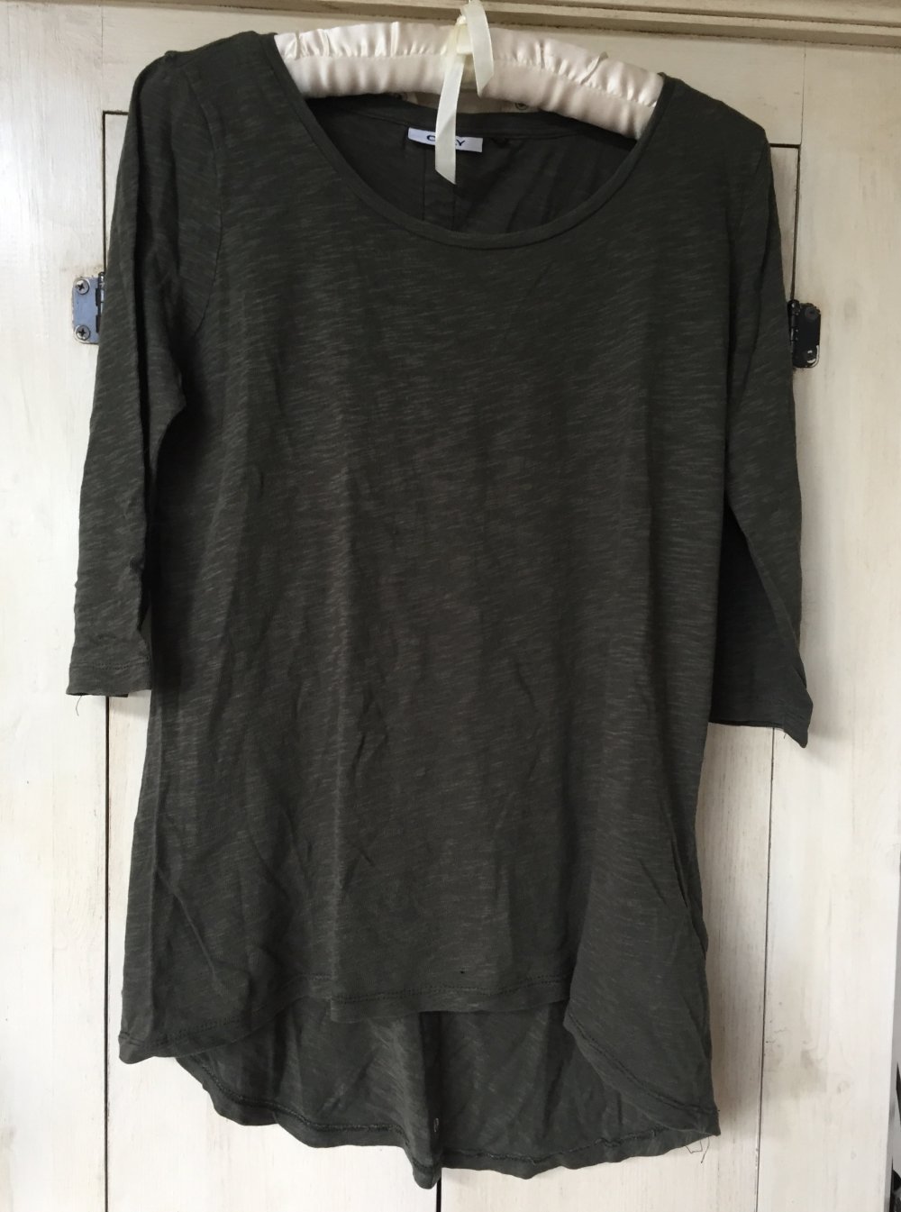 Only Vokuhila Tol-Dos Button Top Gr.XS grün / khaki