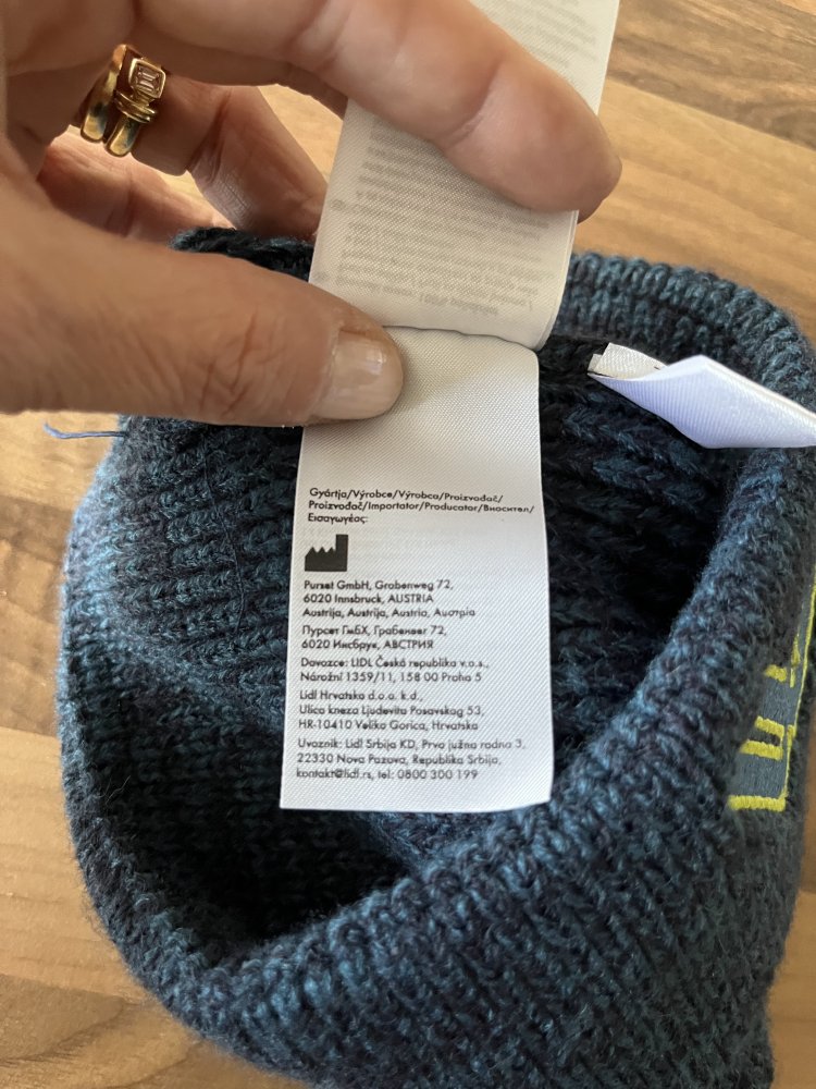 2 Kinder Mützen Pursal, Döll, Blue plus Strickschal