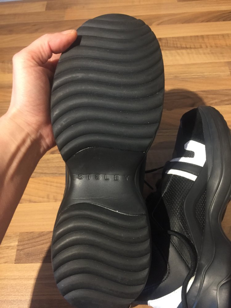 Sisley Sneakers S68 Bootie Turnschuhe Gr.42 schwarz weiß Neu und ungetragen