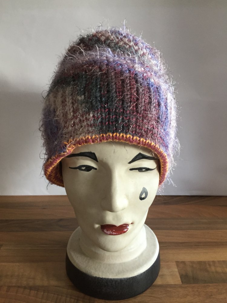 3 in 1 warme Winter Wendemütze mit tollem Farbverlauf